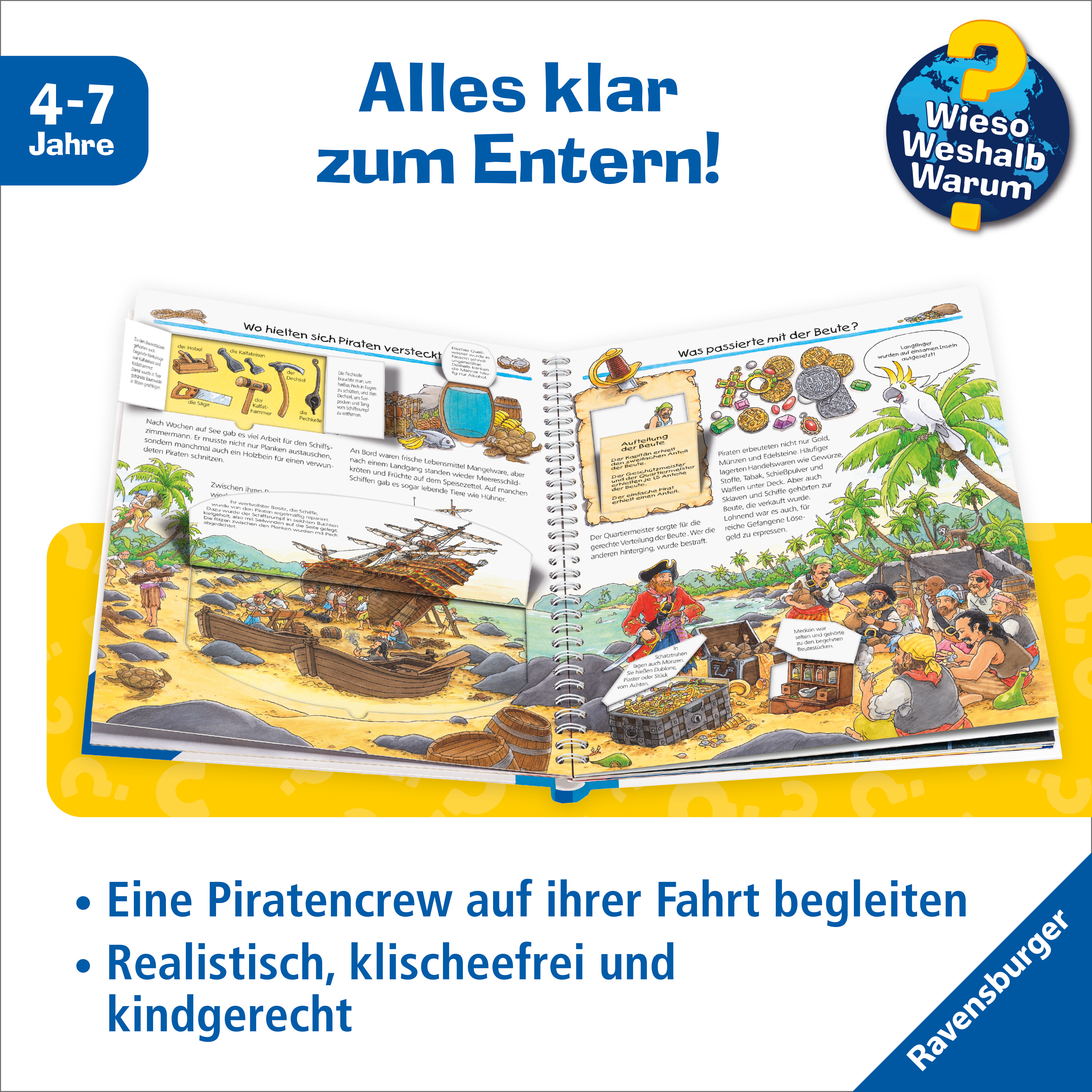 Beispielinhalt (Bild) Wieso? Weshalb? Warum? Kernreihe, Band 40 - Alles über Piraten