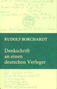 Vorderes Coverbild Denkschrift an einen deutschen Verleger