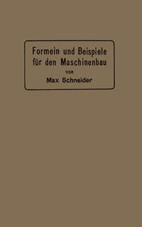 Vorderes Coverbild Formeln und Beispiele für den Maschinenbau