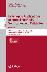 Vorderes Coverbild Leveraging Applications of Formal Methods, Verification and Validation. Practice