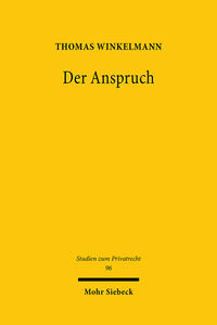 Vorderes Coverbild Der Anspruch