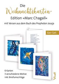 Vorderes Coverbild 6er-Set Weihnachtskarten »Marc Chagall«