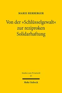 Vorderes Coverbild Von der "Schlüsselgewalt" zur reziproken Solidarhaftung