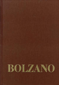 Vorderes Coverbild Bernard Bolzano Gesamtausgabe / Reihe III: Briefwechsel. Band 1,2: Briefe an die Familie 1837-1840