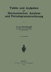 Vorderes Coverbild Tafeln und Aufgaben zur Harmonischen Analyse und Periodogrammrechnung