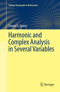 Vorderes Coverbild Harmonic and Complex Analysis in Several Variables