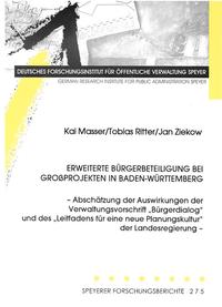 Vorderes Coverbild Erweiterte Bürgerbeteiligung bei Großprojekten in Baden-Württemberg