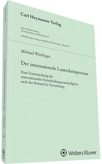 Vorderes Coverbild Der internationale Lauterkeitsprozess