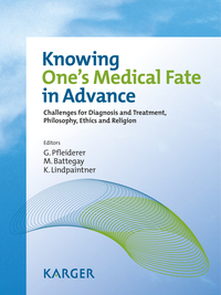 Vorderes Coverbild Knowing One's Medical Fate in Advance