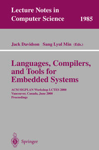 Vorderes Coverbild Languages, Compilers, and Tools for Embedded Systems