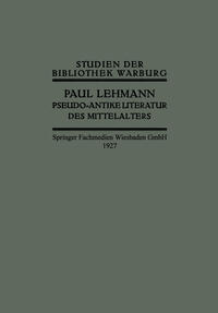 Vorderes Coverbild Pseudo-Antike Literatur des Mittelalters