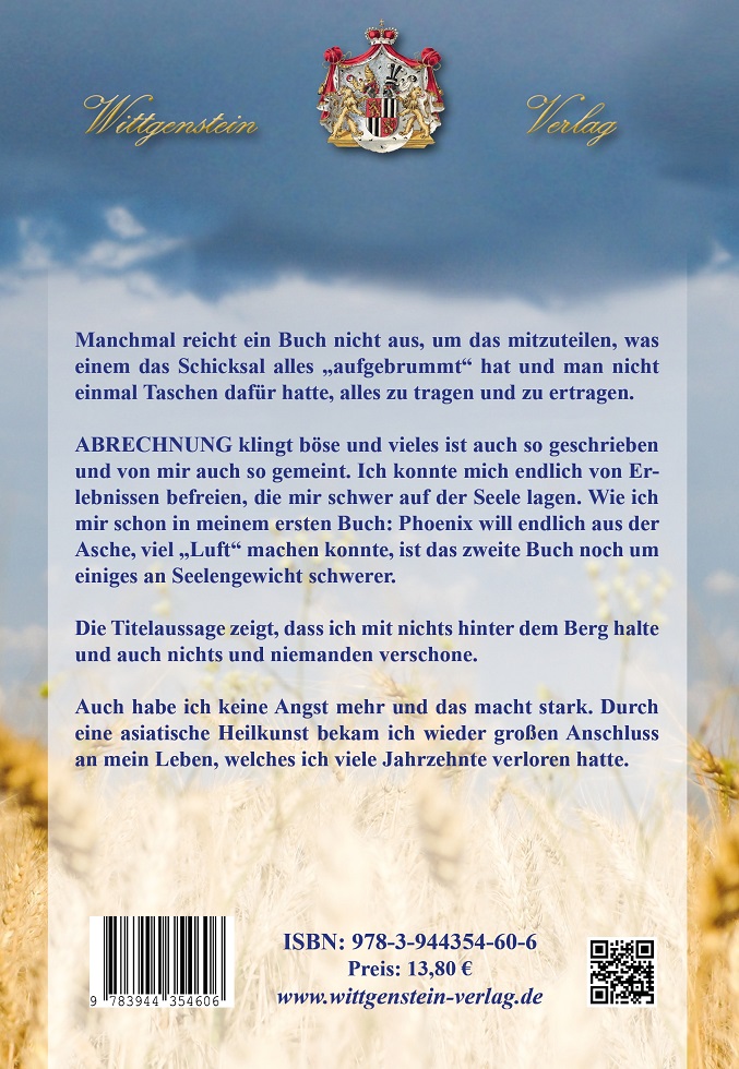 Rückseitencover Abrechnung
