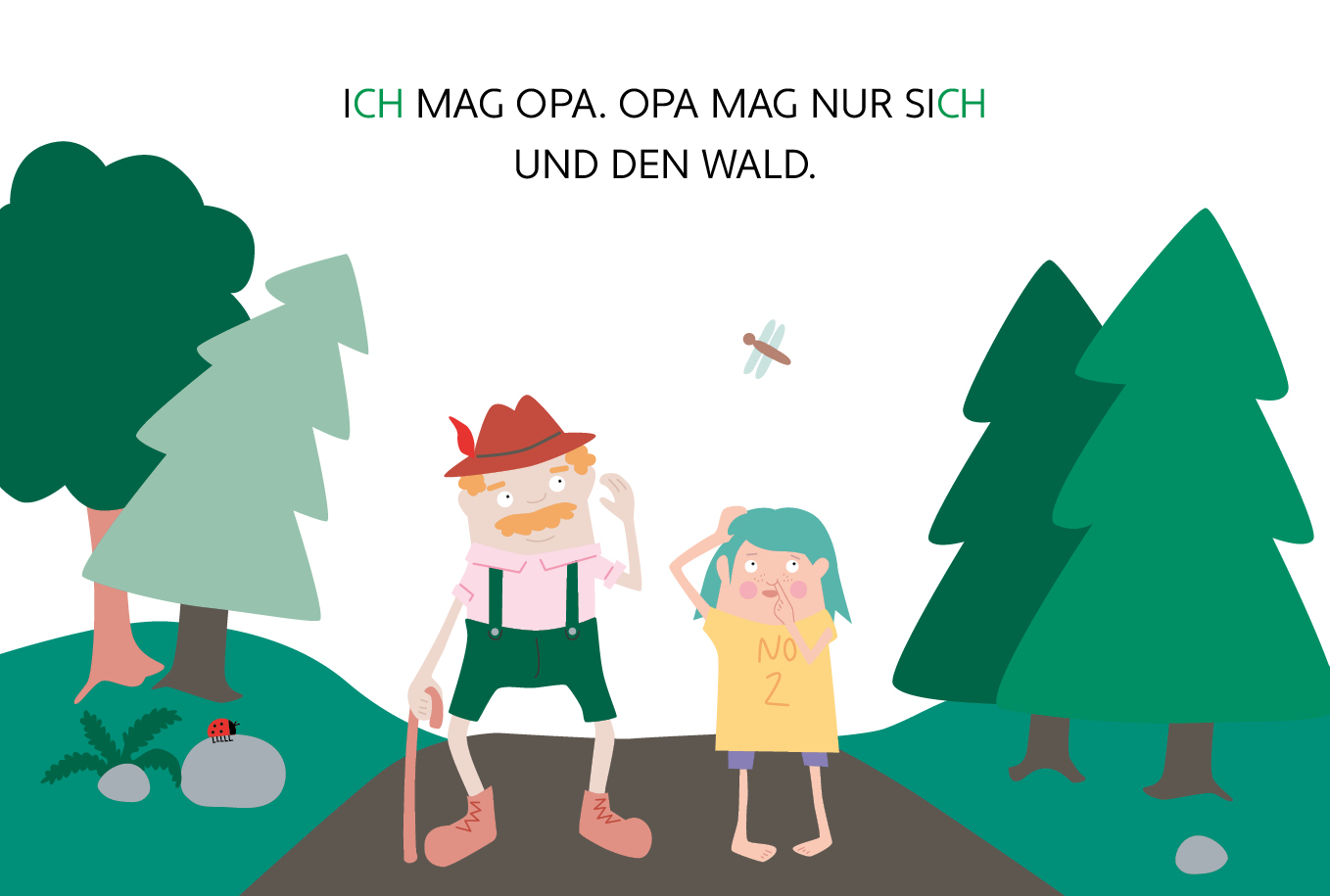 Beispielinhalt (Bild) OPA UND DER WOLF