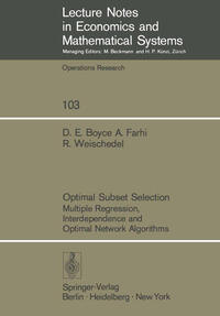 Vorderes Coverbild Optimal Subset Selection