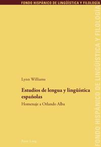 Vorderes Coverbild Estudios de lengua y lingüística españolas