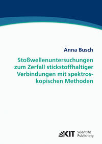 Vorderes Coverbild Stoßwellenuntersuchungen zum Zerfall stickstoffhaltiger Verbindungen mit spektroskopischen Methoden