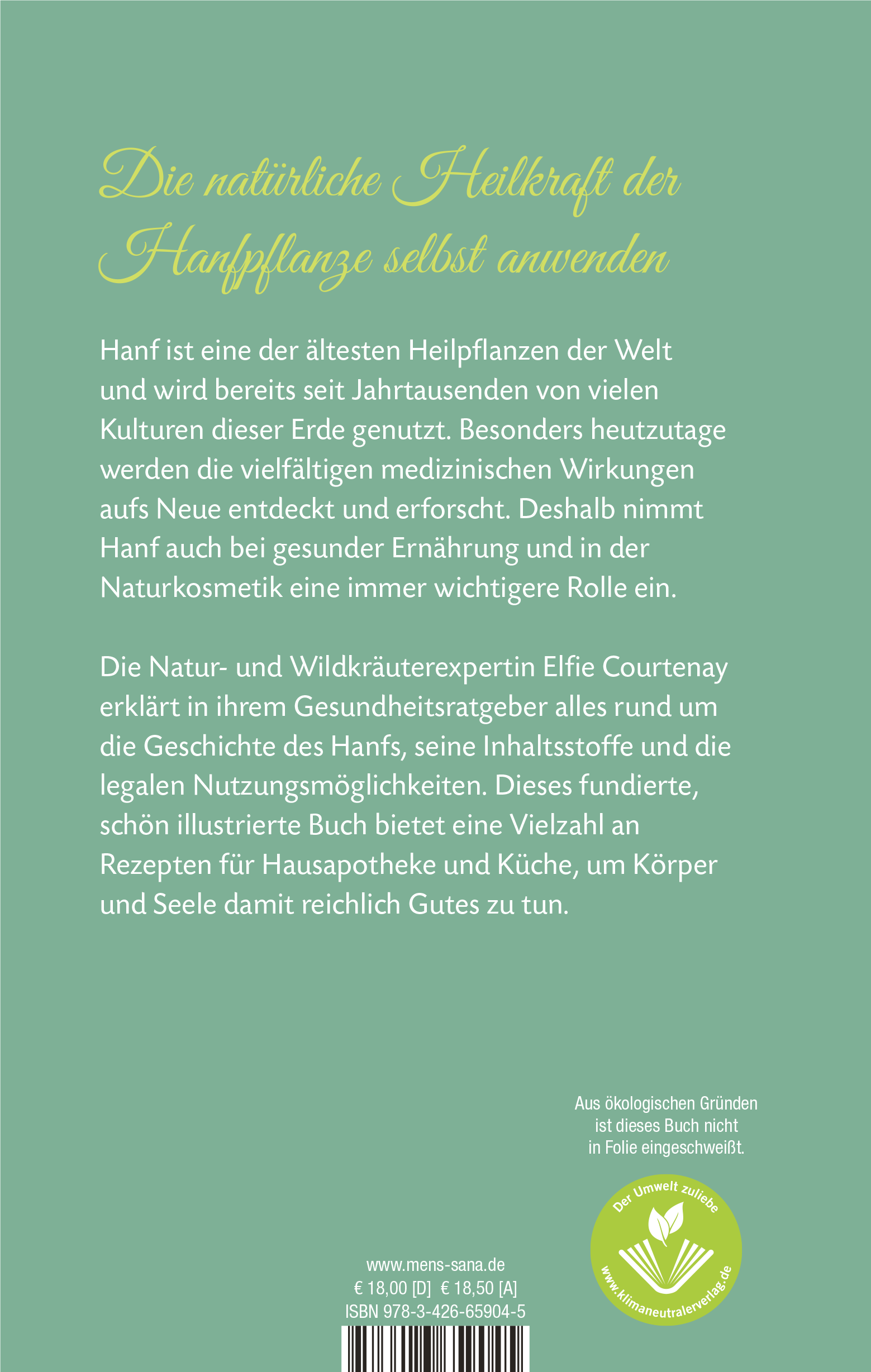 Rückseitencover Die Hanf-Apotheke
