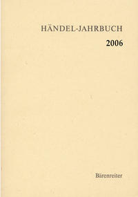 Vorderes Coverbild Händel-Jahrbuch / Händel-Jahrbuch