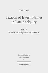 Vorderes Coverbild Lexicon of Jewish Names in Late Antiquity
