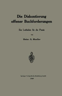 Vorderes Coverbild Die Diskontierung offener Buchforderungen