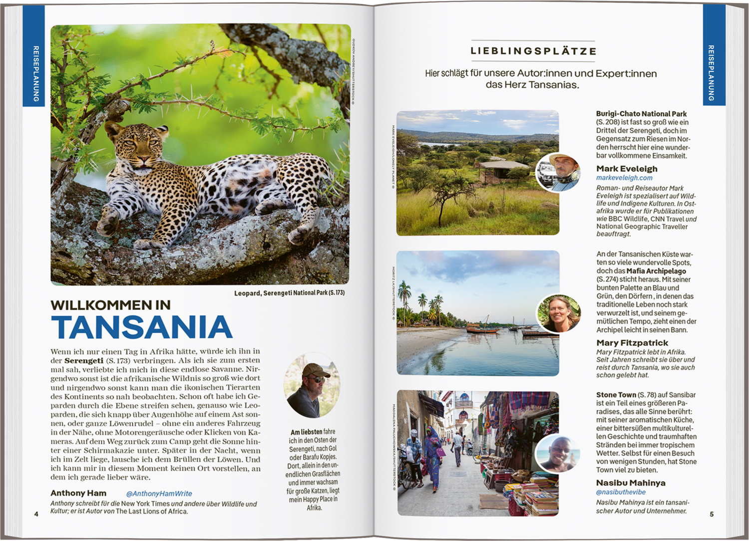 Beispielinhalt (Bild) LONELY PLANET Reiseführer Tansania