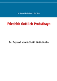 Vorderes Coverbild Friedrich Gottlieb Probsthayn
