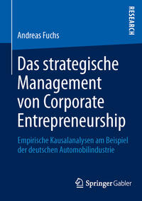 Vorderes Coverbild Das strategische Management von Corporate Entrepreneurship
