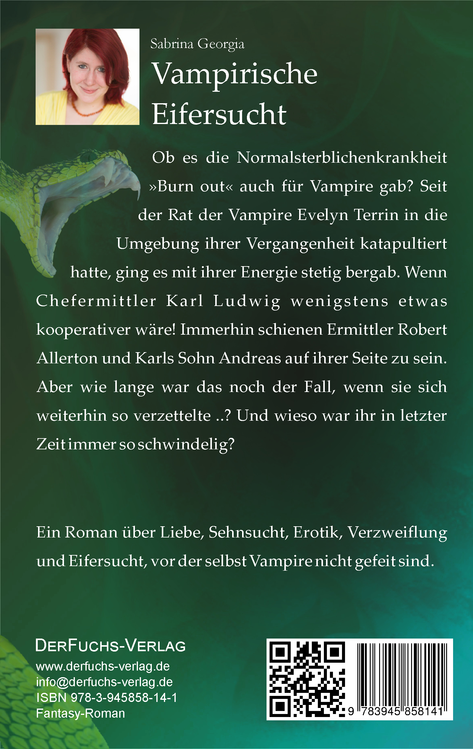 Rückseitencover Vampirische Eifersucht