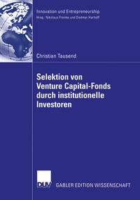Vorderes Coverbild Selektion von Venture Capital-Fonds durch institutionelle Investoren