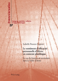 Vorderes Coverbild Le sentiment d’efficacité personnelle d’élèves en contexte plurilingue