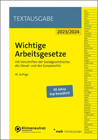 Vorderes Coverbild Wichtige Arbeitsgesetze