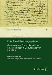 Vorderes Coverbild Erste Silser Erbrechtsgespräche