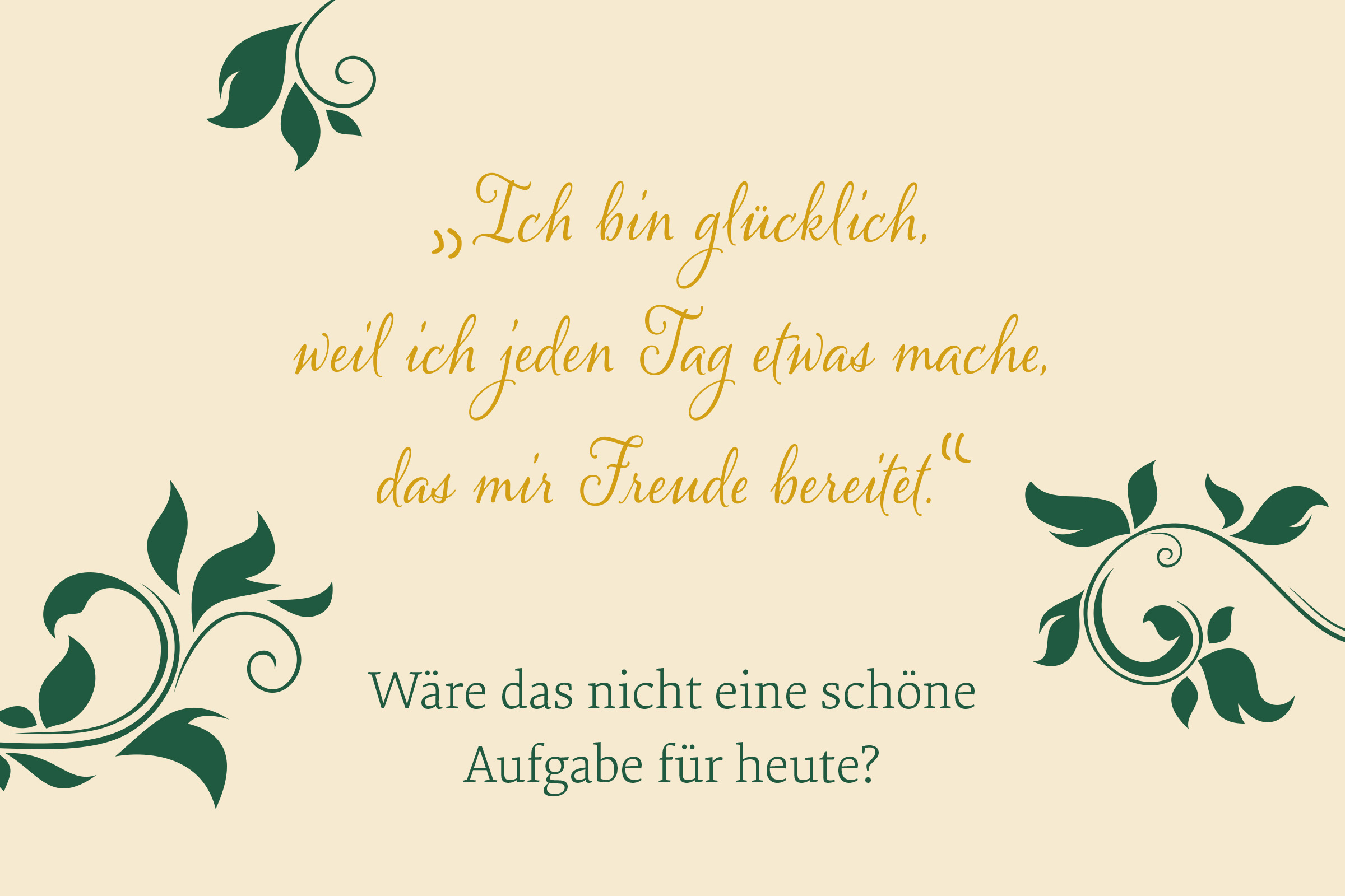 Beispielinhalt (Bild) Der kleine Buddha bringt dir Glück