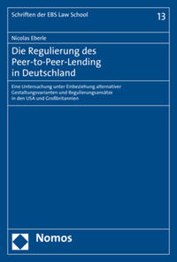 Vorderes Coverbild Die Regulierung des Peer-to-Peer-Lending in Deutschland