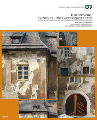 Vorderes Coverbild IN RESTAURO: DENKMAL- UND WELTERBESCHUTZ/ Under Restoration: Monument and World Heritage Protection