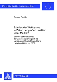 Vorderes Coverbild Existiert der Wahlzyklus in Zeiten der großen Koalition unter Merkel?