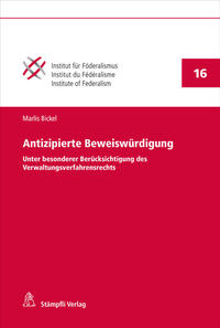 Vorderes Coverbild Antizipierte Beweiswürdigung