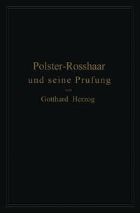 Vorderes Coverbild Polster-Rosshaar und seine Prüfung