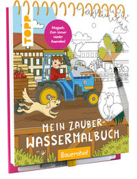 Vorderes Coverbild Mein Zauber-Wassermalbuch Bauernhof