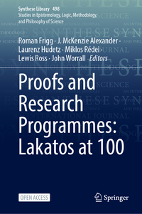 Vorderes Coverbild Proofs and Research Programmes: Lakatos at 100