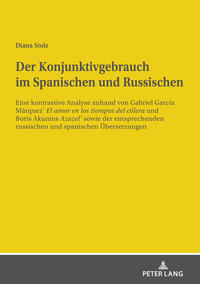 Vorderes Coverbild Der Konjunktivgebrauch im Spanischen und Russischen