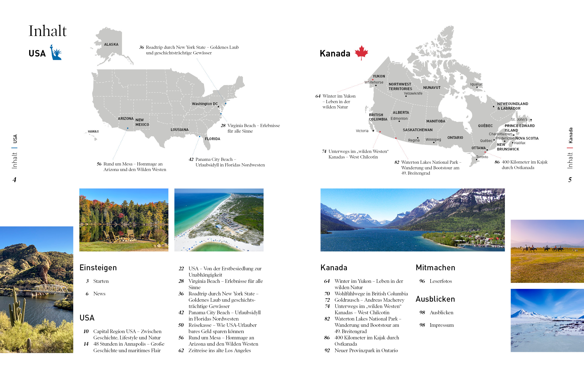 Beispielinhalt (Bild) 360° NordAmerika - Ausgabe 4/2023