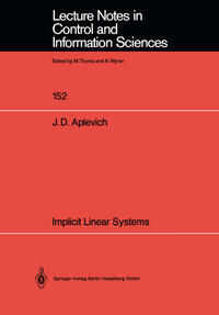 Vorderes Coverbild Implicit Linear Systems