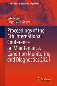 Vorderes Coverbild Proceedings of the 5th International Conference on Maintenance, Condition Monitoring and Diagnostics 2021