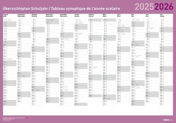 Gesamtes Coverbild Wandplaner Midi 2025/26