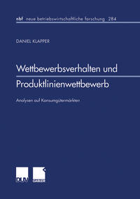 Vorderes Coverbild Wettbewerbsverhalten und Produktlinienwettbewerb