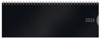 Vorderes Coverbild Tischquerkalender Classic Colourlux schwarz 2026