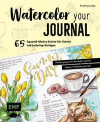 Vorderes Coverbild Watercolor your Journal #coloryourday