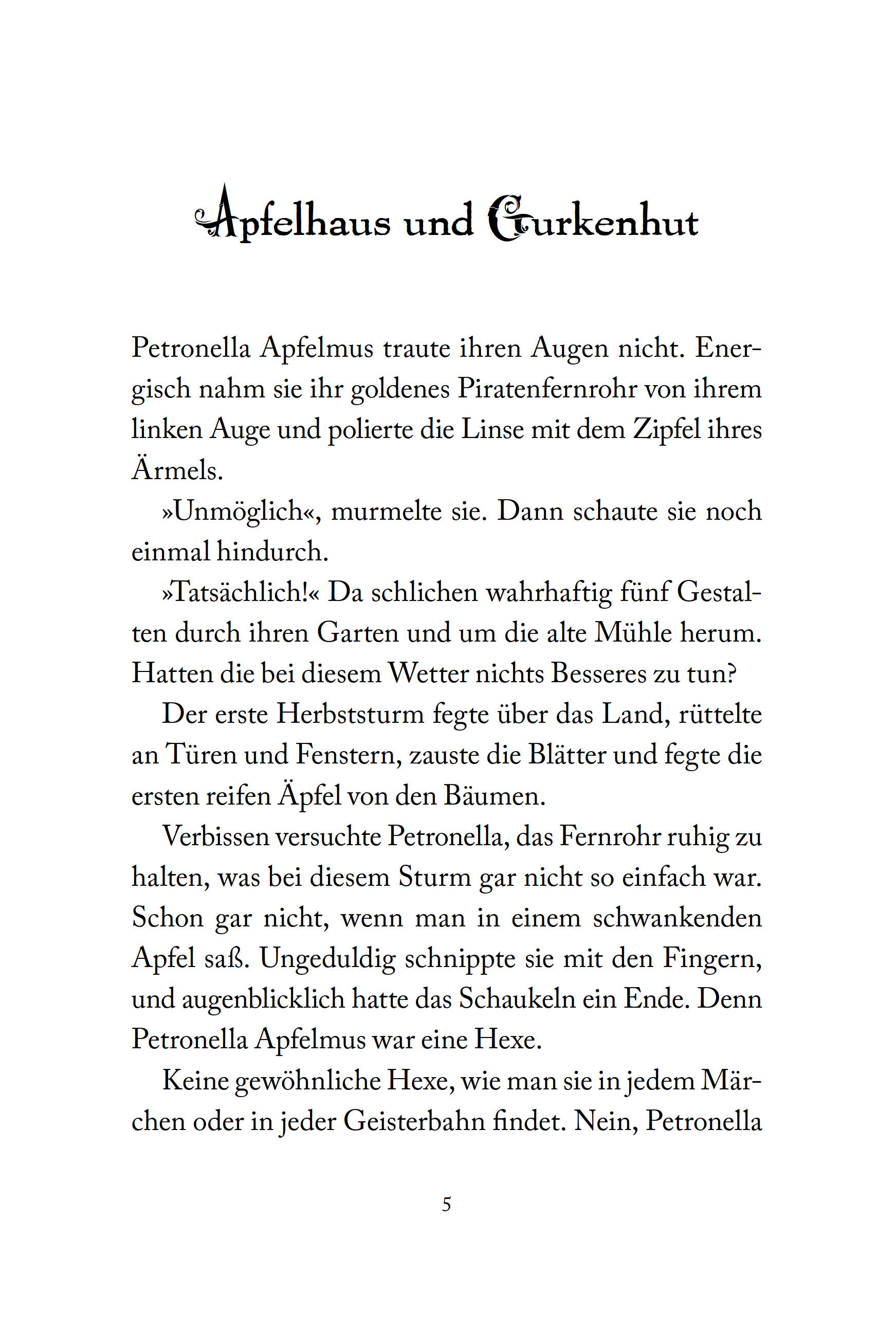 Beispielinhalt (Bild) Petronella Apfelmus - Verhext und festgeklebt (Band 1)