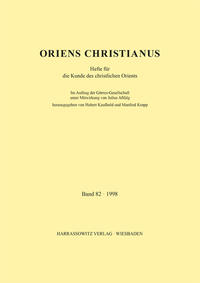 Vorderes Coverbild Oriens Christianus 82 (1998)